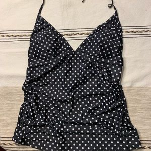 Maternity tie neck swim top